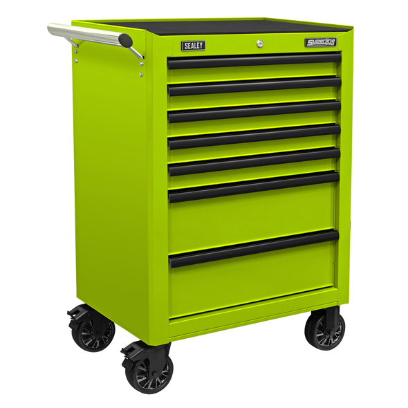Superline PRO® Rollcab 7 Drawer - Green/Black