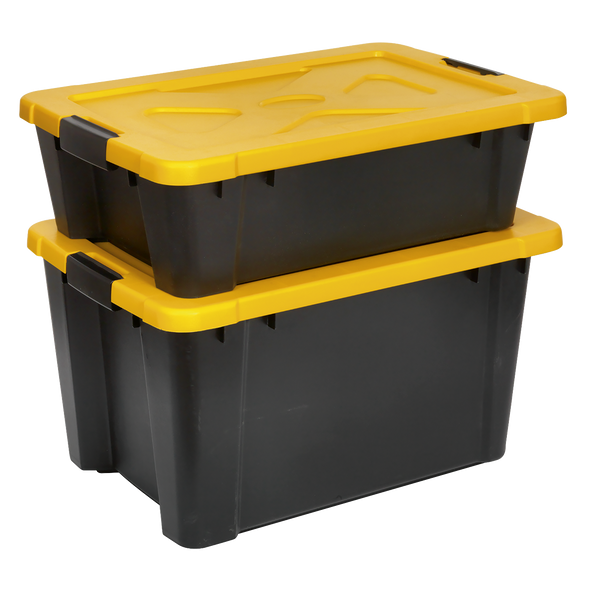 Composite Stackable Storage Box with Lid 27L