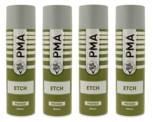 PMA Etch-Primer Fast-Drying Acrylic Primer 500ml x 4 CANS