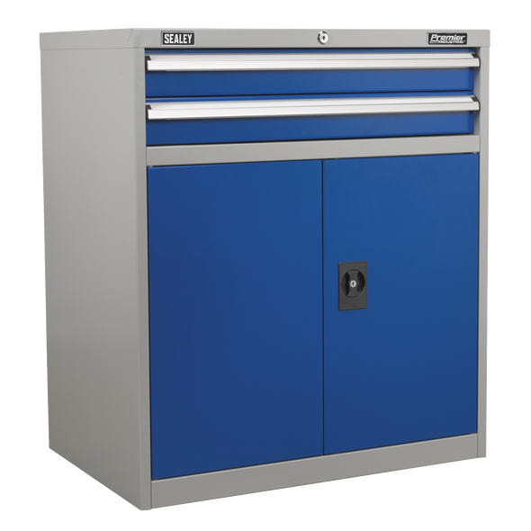 Premier Industrial Industrial Cabinet with 2 Drawers & 1 Shelf