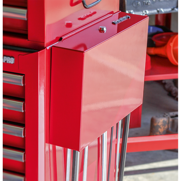 Side Cabinet for Long Handle Tools - Red