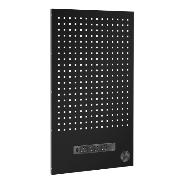 Superline PRO® Black Edition Modular Back Panel with Power Bar 600mm