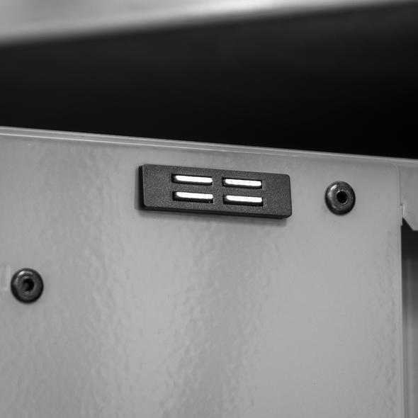 Superline PRO® Black Edition Storage System with Stainless Worktop 3.24m