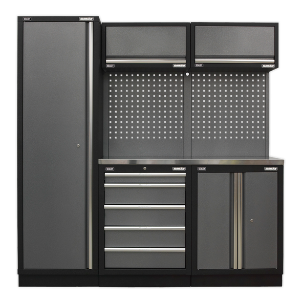 Superline PRO® Storage System with Stainless Worktop 1.96m