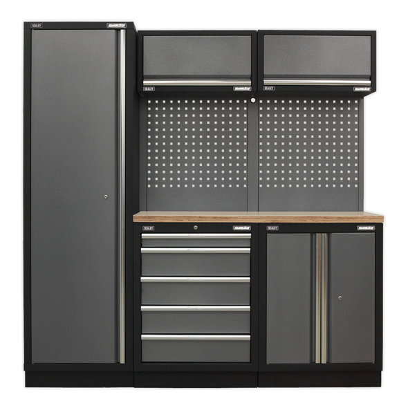 Superline PRO® Storage System with Wood Worktop 1.96m