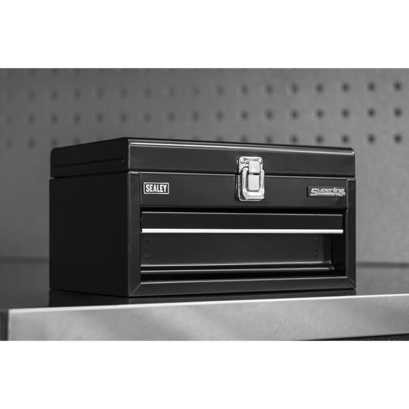 Superline Pro® Mini Toolbox with Drawer - Black