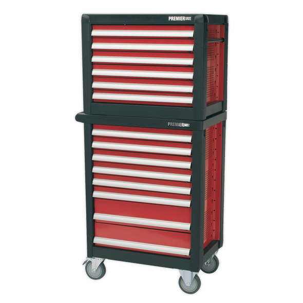 Premier Topchest & Rollcab Combination 14 Drawer with 1233pc Tool Kit