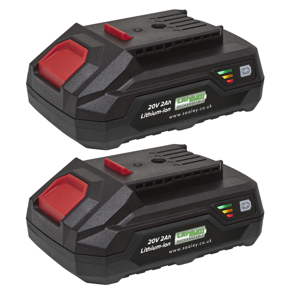 SV20 Series Power Tool Battery 20V 2Ah - Pack of 2
