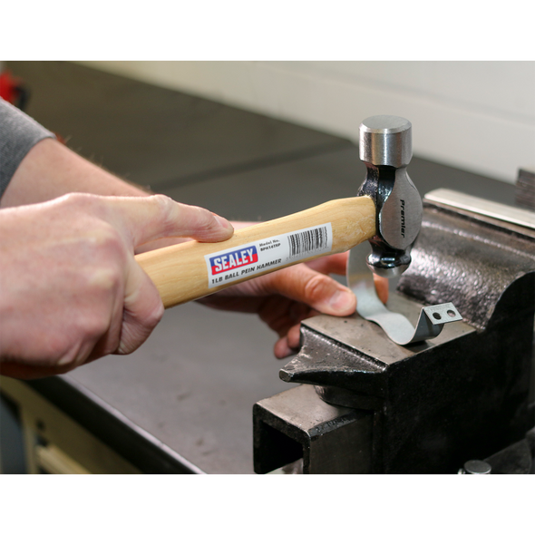 Premier Ball Pein Hammer with Hickory Shaft 1lb