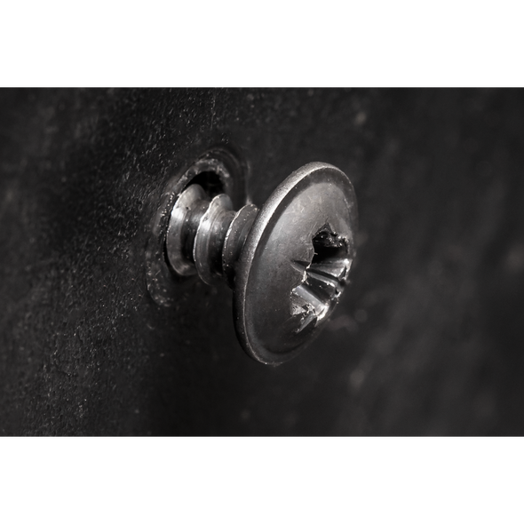 Self-Tapping Pozi Flanged Head Screw 3.5 x 10mm, Black - Pack of 100