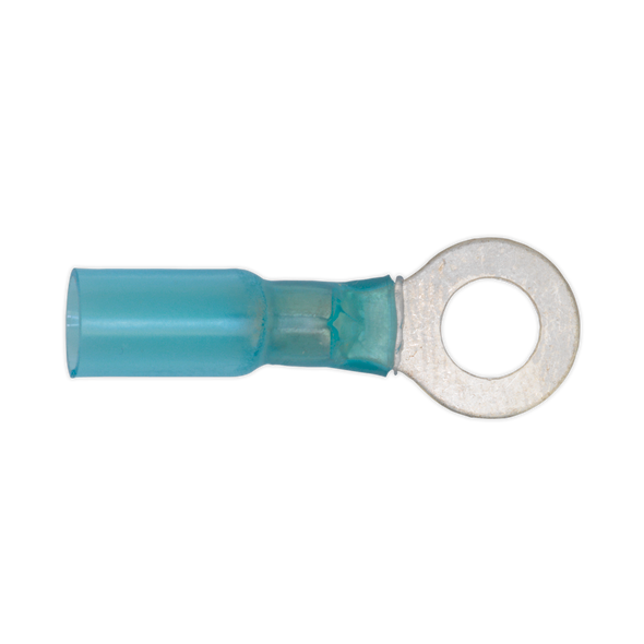 Heat Shrink Ring Terminal 8.4mm, Blue - Pack of 25