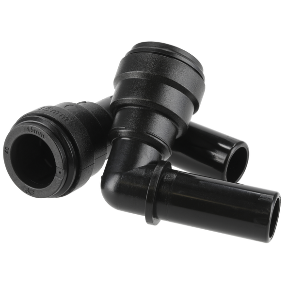 John Guest® Stem Elbow 15mm - Pack of 2