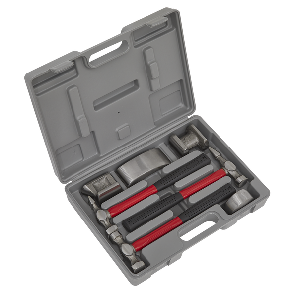 Drop-Forged Panel Beating Set with Fibreglass Shafts 7pc