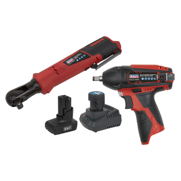 2 x SV12 Series Cordless Power Tool Kit 12V - 2 Batteries - CP1200COMBO8