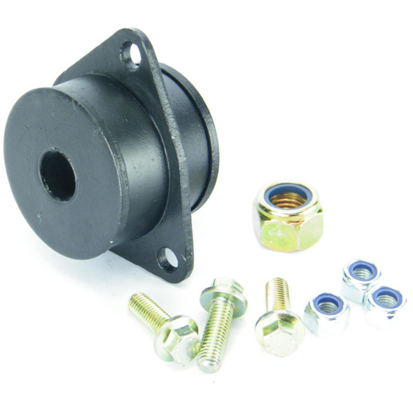 Direct Replacement Rear Trailing Arm Chassis Bush Kit for Defender & Discovery 1, automotive suspension bushing kit with mounting hardware and bushings.