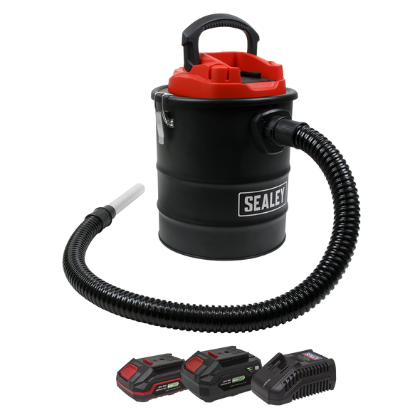 SV20 Series 15L Cordless Handheld Ash Vacuum Cleaner Kit 20V Kit - 2 Batteries