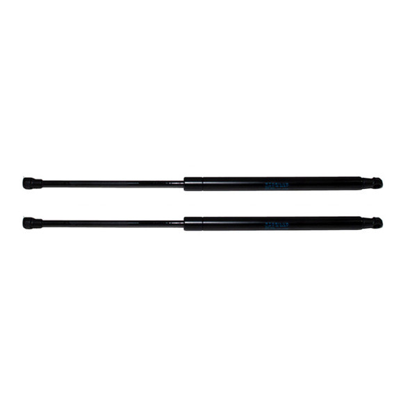 Product: Discovery 3 & 4 Tailgate Gas Strut Supports, image showing two black replacement gas struts for vehicle tailgate, designed for easy installation and durability.