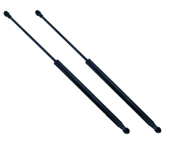 Product, Direct Replacement Tailgate Gas Strut Supports x2 for Discovery 3 & 4, black gas struts for vehicle tailgate support.