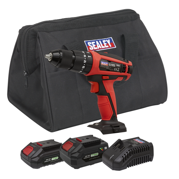 SV20 Series 13mm Cordless Combi Drill Kit 20V - 2 Batteries