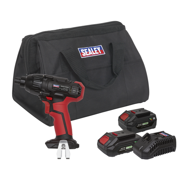 SV20 Series 1/4"Hex Drive Cordless Impact Driver 20V - 2 Batteries