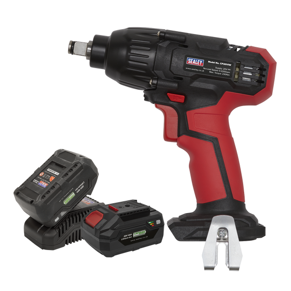 SV20 Series 1/2"Sq Drive Impact Wrench Kit 20V 4Ah - 2 Batteries