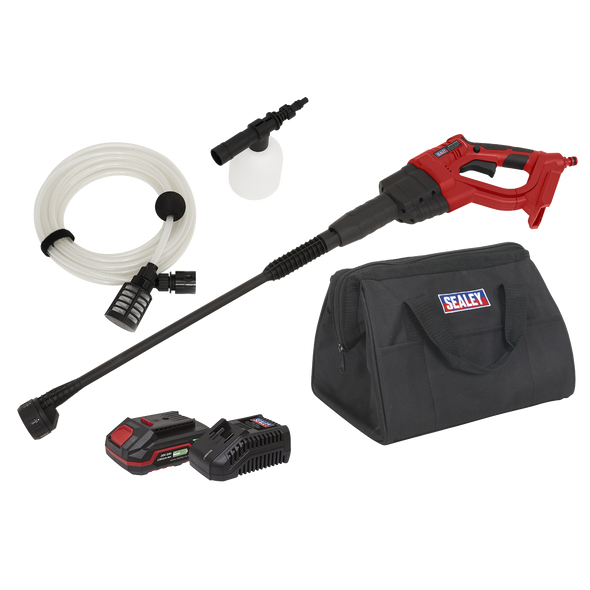 SV20 Series 22Bar Cordless Pressure Washer Kit 20V 2Ah