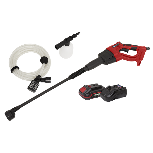 SV20 Series 22Bar Cordless Pressure Washer Kit 20V 2Ah