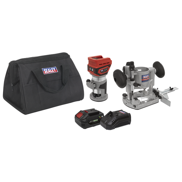 SV20 Series Cordless Trimming Router Kit 20V 4Ah