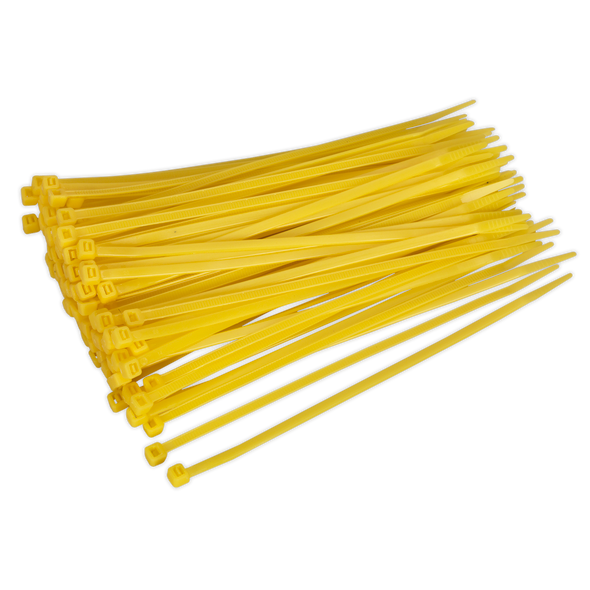Cable Tie 200 x 4.4mm, Yellow - Pack of 100