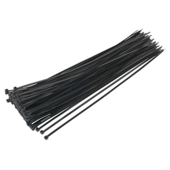 Cable Tie 380 x 4.8mm, Black - Pack of 100