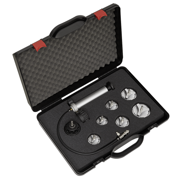 Commercial Cooling System Pressure Test Kit 7pc