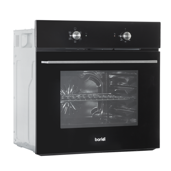 Baridi Integrated Fan-Assisted Electric Oven 60cm 55L Capacity - Black