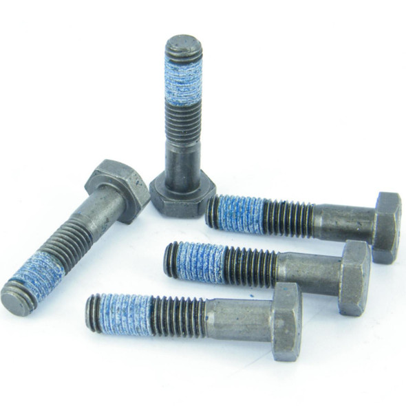 Direct Replacement Drive Member Special Bolts X5 for Defender & Discovery 1, automotive bolts with blue thread-lock coating and hex heads for vehicle drive components