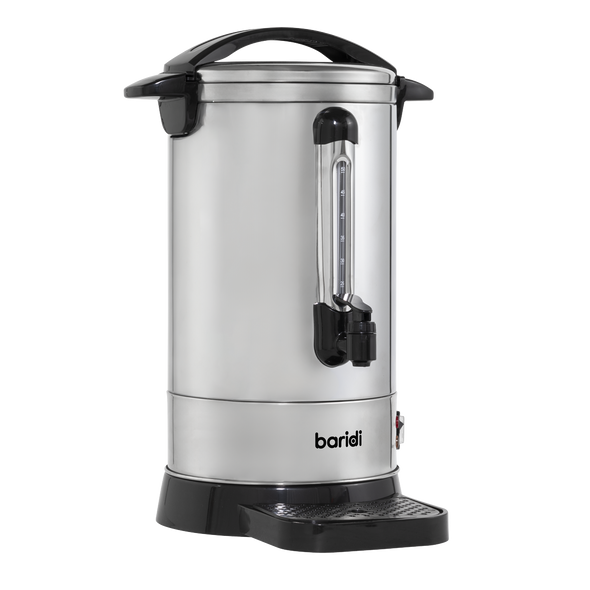 Baridi Hot Water Boiler/Tea Urn 10L Capacity, Stainless Steel