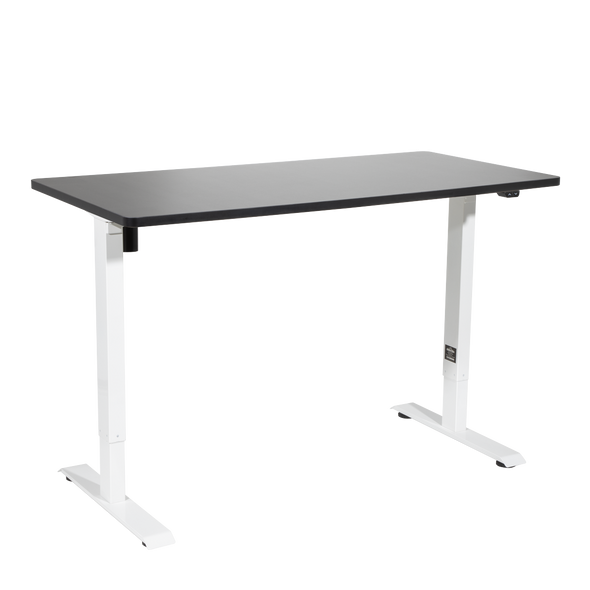 Dellonda Single Motor Ultra-Quiet Adjustable-Height Electric Sit/Stand Desk - Black Desktop - DH69