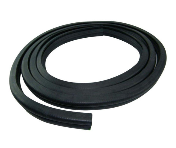 Direct Replacement Rear Tailgate Safari Door Seal - LR044314 for Defender, black rubber seal for vehicle tailgate repair.