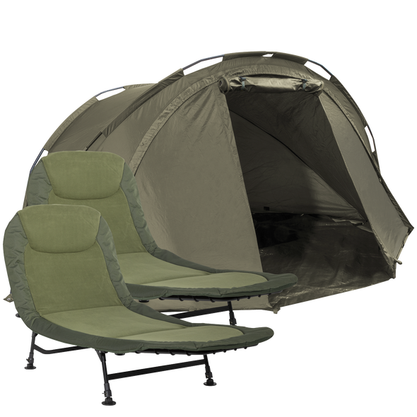 Dellonda 2-Person Bivvy Tent & Bedchair Set