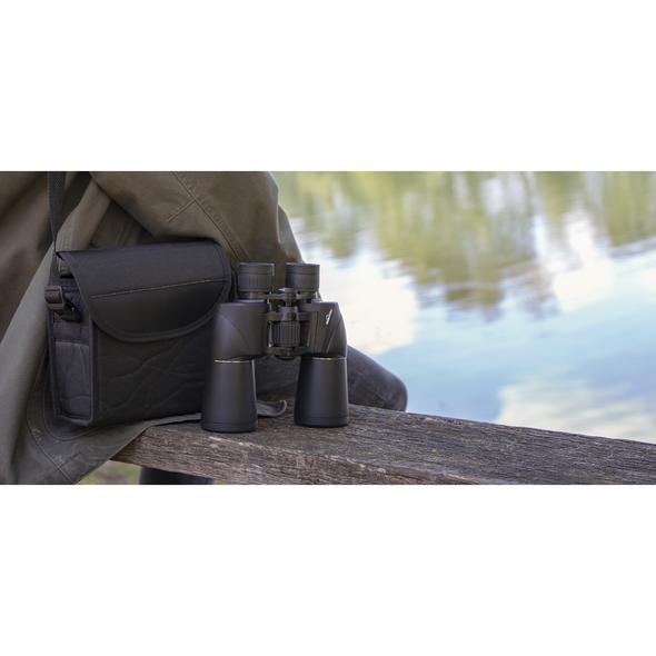 Dellonda Porro Prism BAK4 Binoculars with Case & Lens Caps 10x50mm