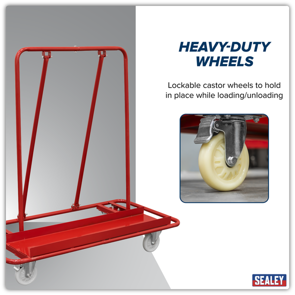 Plasterboard Trolley Large Sheet Handling 800kg Capacity