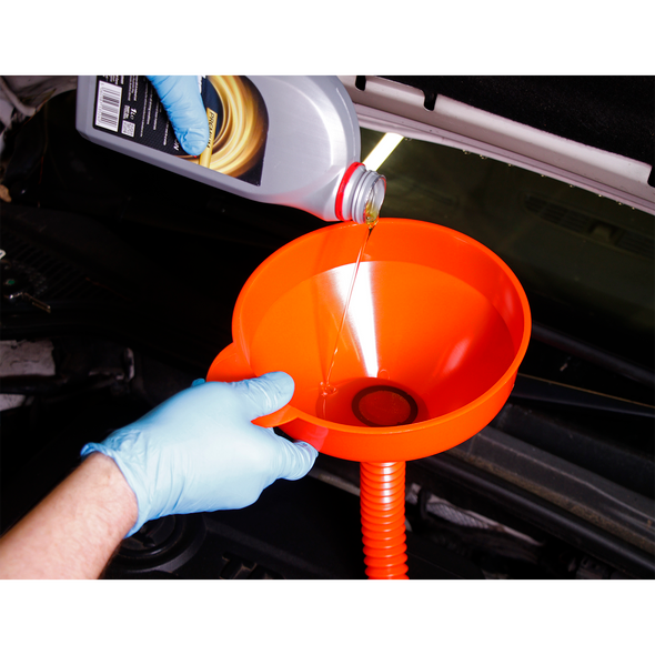 Flexible Spout Funnel with Filter 200mm - Medium