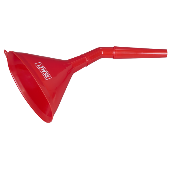 Angled Spout Oval Funnel with Filter 200mm - Medium