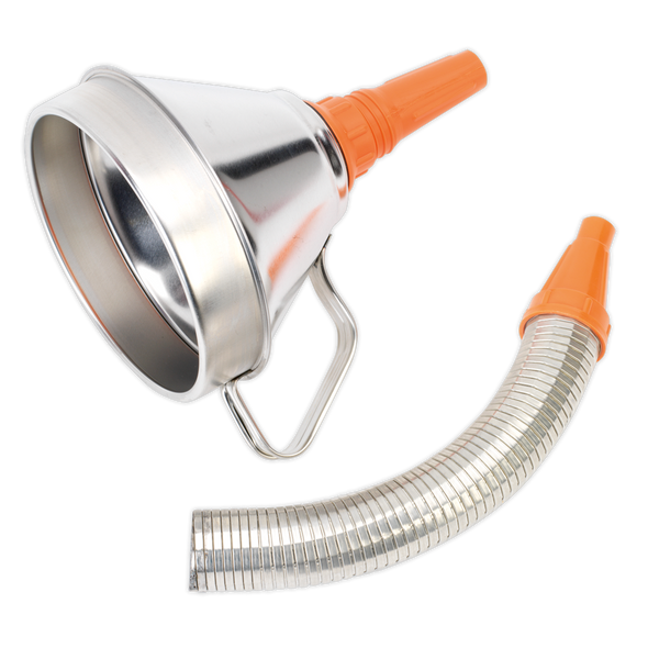 Metal Flexible Spout Funnel with Filter 160mm