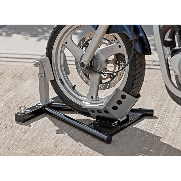 Heavy-Duty Motorcycle Front Wheel Chock