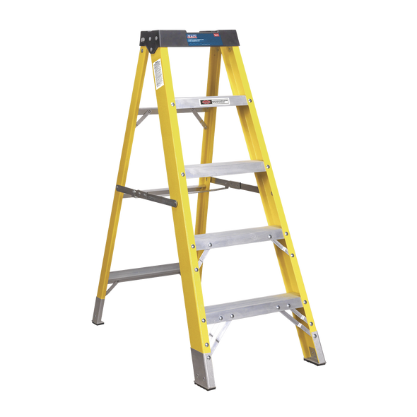 Fibreglass Step Ladder 4-Tread - EN 131