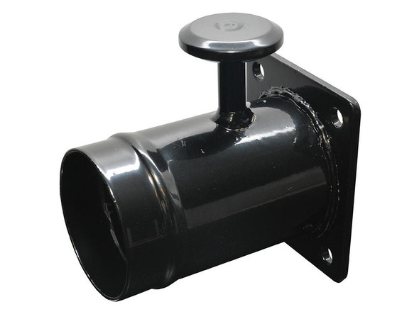 Britpart Rover 75 2.0TD Turbo Diesel EGR Removal Delete Kit, black metal engine component with cylindrical shape and mounting flange.