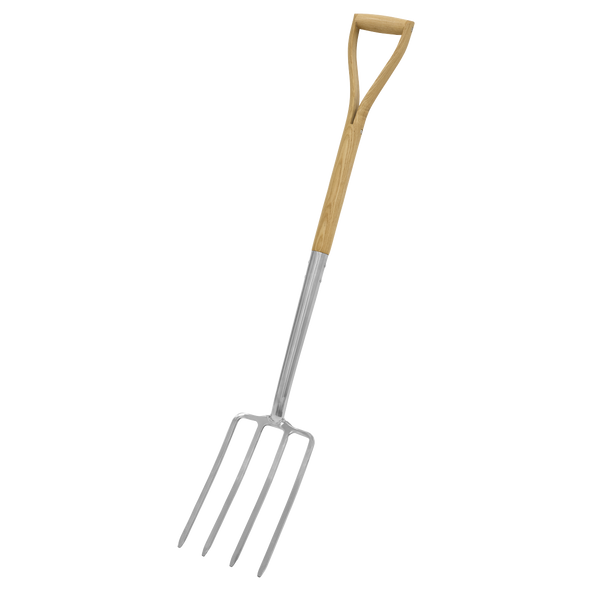 Premier Digging Fork with Ash Handle & Stainless Steel Tines