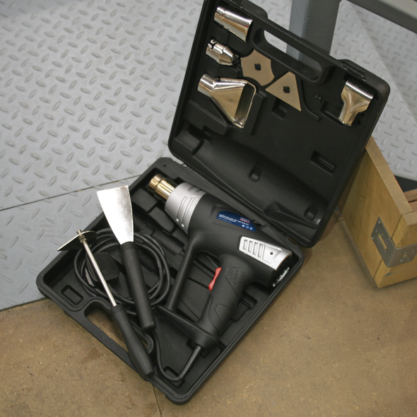 2000W Deluxe Heat Gun Kit with LCD Display 80-600°C
