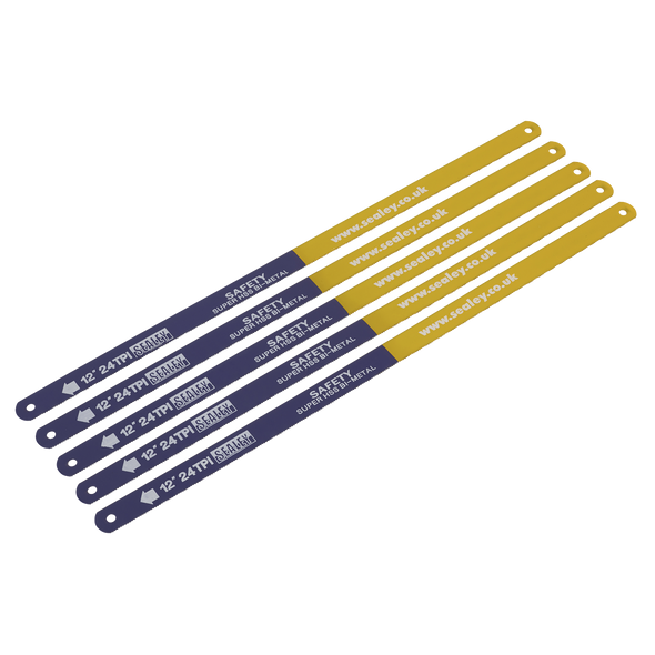 HSS Bi-Metal Hacksaw Blade 24tpi 300mm - Pack of 5