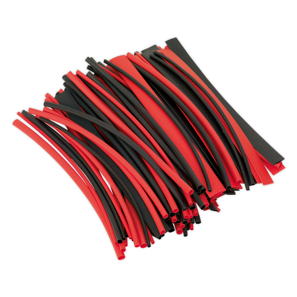 Heat Shrink Tubing 200mm 100pc - Black & Red