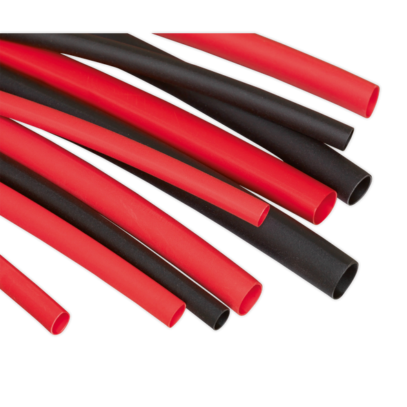 Heat Shrink Tubing Assortment 50 & 100mm 180pc - Black & Red